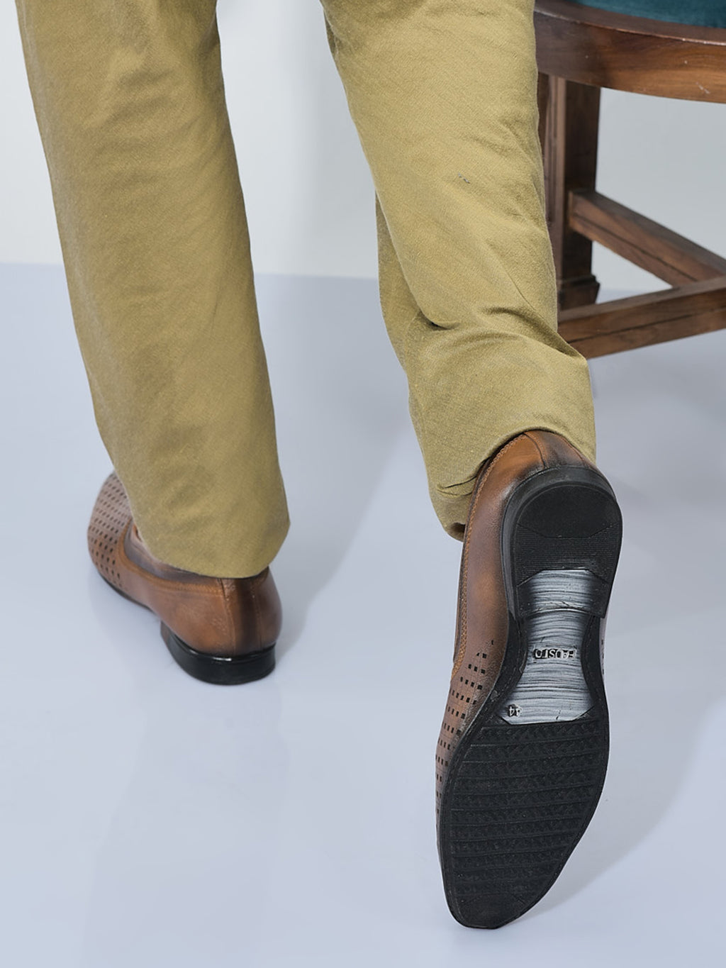 Men Tan Breathable Traditional Wedding Slip On Ethnic Juttis and Mojaris|Party Slip On Evening Shoes|Traditinal Kurta Shoes