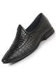 Men Black Textured Ethnic Round Toe Juttis and Mojaris for Wedding|Festive Slip-On For Kurtas|Pathani Kurta Slip On Shoes