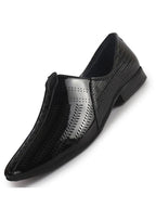 Men Black Textured Ethnic Round Toe Juttis and Mojaris for Wedding|Party Slip-On|Traditional Kurtas Shoes|Festive Shoes