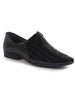 Men Black Textured Ethnic Round Toe Juttis and Mojaris for Wedding|Party Slip-On|Traditional Kurtas Shoes|Festive Shoes