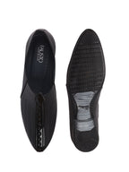 Men Black Textured Ethnic Round Toe Juttis and Mojaris for Wedding|Party Slip-On|Traditional Kurtas Shoes|Festive Shoes