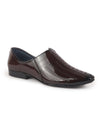 Men Tan Textured Ethnic Round Toe Juttis and Mojaris for Wedding|Party Slip-On|Traditional Kurtas Shoes|Festive Shoes