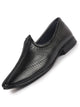 Men Black Breathable Slip On Ethnic Juttis and Mojaris for Wedding|Party Slip On Evening Shoes|Traditional Striped Mojaris