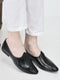 Men Black Breathable Slip On Ethnic Juttis and Mojaris for Wedding|Party Slip On Evening Shoes|Traditional Striped Mojaris