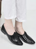Men Black Breathable Slip On Ethnic Juttis and Mojaris for Wedding|Party Slip On Evening Shoes|Traditional Striped Mojaris
