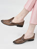 Men Tan Laser Cut Knitted Ethnic Slip On Juttis and Mojaris for Wedding|Party Slip-On|Traditional Kurtas Shoes|Flexible Rubber Sole
