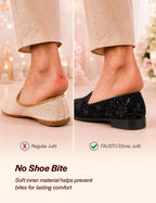 men black ethnic velvet sequin embroidered slip on juttis and mojaris for wedding|party slip-on|traditional kurtas shoes|prom slip on shoes