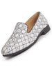 Men White Ethnic Velvet Sequin Embroidered Prom Slip On Juttis and Mojaris for Wedding|Party Slip-On|Traditional Kurtas Shoes|Festive Slip On Shoes