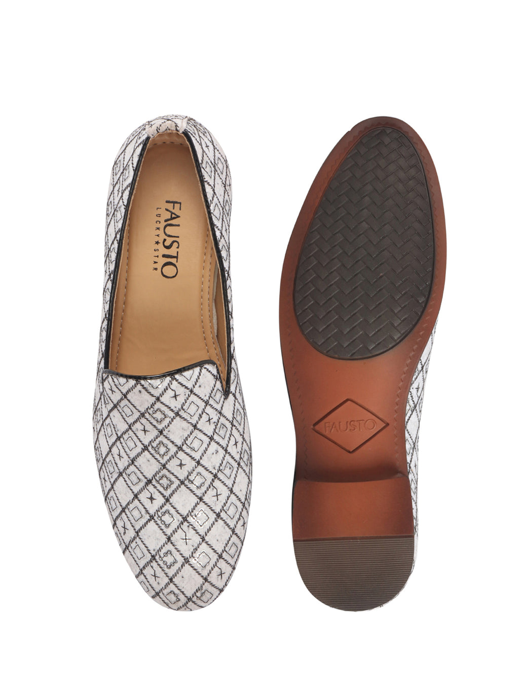 Men White Ethnic Velvet Sequin Embroidered Prom Slip On Juttis and Mojaris for Wedding|Party Slip-On|Traditional Kurtas Shoes|Festive Slip On Shoes