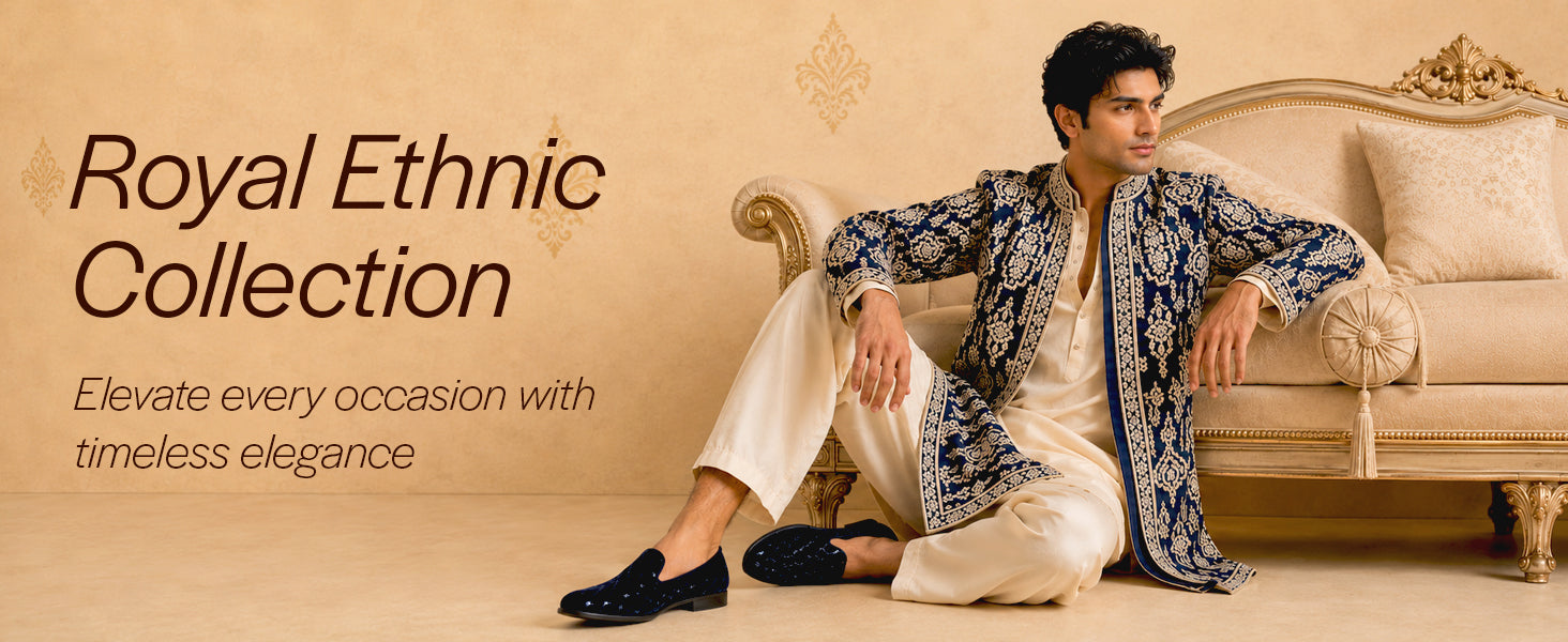 Men Blue Ethnic Velvet Sequin Embroidered Round Toe Juttis and Mojaris for Wedding|Festive Slip-On For Kurtas|Traditional Sherwani Shoes|Prom Slip On Shoes