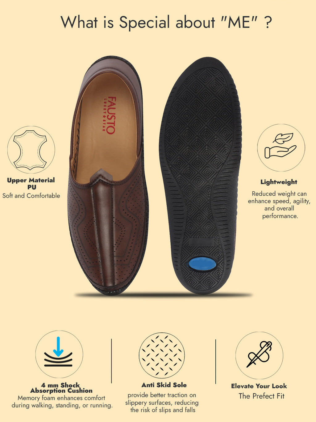 men brown perforated side stitched ethnic round toe juttis and mojaris for wedding|flexible anti skid sole|pathani kurta slip on shoes