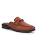 Men Tan Back Open Horsebit Buckle Party Slip On Shoe for Wedding|Ethnic Prom Slip On Shoes|Formal Shoes For Traditional Festive Kurta