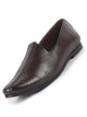 Men Brown Perforated Traditional Ethnic Juttis and Mojaris Cushioned Insole | Slip-On Shoe with Breathable Laser-Cut