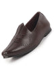 Men Brown Perforated Traditional Ethnic Juttis and Mojaris | Laser-Cut Slip-On Shoe | Ideal for Weddings, Parties and Office