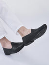 men black wedding festive ethnic slip-on juttis and mojari | embossed design shoe with memory cushioned insole