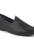 men black wedding festive ethnic slip-on juttis and mojari | embossed design shoe with memory cushioned insole