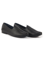 men black wedding festive ethnic slip-on juttis and mojari | embossed design shoe with memory cushioned insole