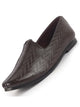 Men Brown Wedding Festive Ethnic Slip-On Juttis and Mojari | Embossed Design Shoe with Memory Cushioned Insole