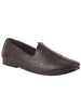 Men Brown Wedding Festive Ethnic Slip-On Juttis and Mojari | Embossed Design Shoe with Memory Cushioned Insole
