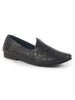 Men Black Wedding Festive Ethnic Slip-On Juttis and Mojari | Embossed Textured Print Shoe with Comfort Insole