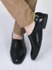 Men Black Ethnic Wedding Juttis and Mojaris for Traditional Kurta Pajama|Perforated Party Evening Slip-On Shoes|Formal Office Shoes with Cushioned Insole