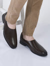 men brown ethnic wedding juttis and mojaris for traditional kurta pajama|perforated party evening slip-on shoes|formal office shoes with cushioned insole