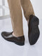 men brown ethnic wedding juttis and mojaris for traditional kurta pajama|perforated party evening slip-on shoes|formal office shoes with cushioned insole
