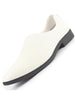 Men White Ethnic Wedding Juttis and Mojaris for Traditional Kurta Pajama|Perforated Party Evening Slip-On Shoes|Formal Office Shoes with Cushioned Insole