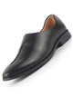 Men Black Ethnic Wedding Juttis and Mojaris for Traditional Sherwani|Perforated Evening Party Stitched Slip-On Shoes|Formal Office Shoes with Cushioned Insole