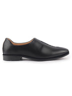 men black ethnic wedding juttis and mojaris for traditional sherwani|perforated evening party stitched slip-on shoes|formal office shoes with cushioned insole