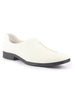 Men White Ethnic Wedding Juttis and Mojaris for Traditional Sherwani|Perforated Evening Party Stitched Slip-On Shoes|Formal Office Shoes with Cushioned Insole