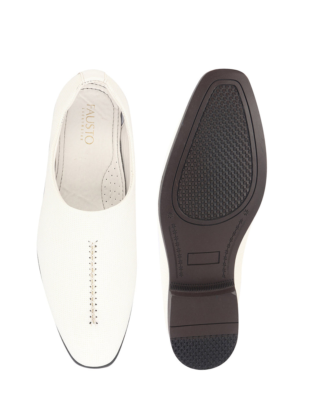 men white ethnic wedding juttis and mojaris for traditional sherwani|perforated evening party stitched slip-on shoes|formal office shoes with cushioned insole