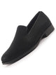 Men Black Ethnic Wedding Prom Juttis and Mojaris|Party Evening Textured Slip On Loafers Kurta Shoes|Tuxedo Dress Shoes with Slip Resistant Sole