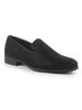 Men Black Ethnic Wedding Prom Juttis and Mojaris|Party Evening Textured Slip On Loafers Kurta Shoes|Tuxedo Dress Shoes with Slip Resistant Sole