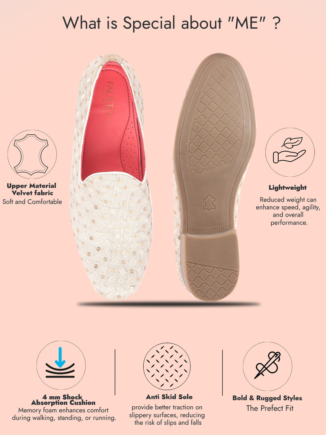 men white embroidered sequin ethnic slip-on juttis and mojaris with anti skid sole|traditional loafer sherwani shoes for wedding, reception, party, sangeet and festive outfits