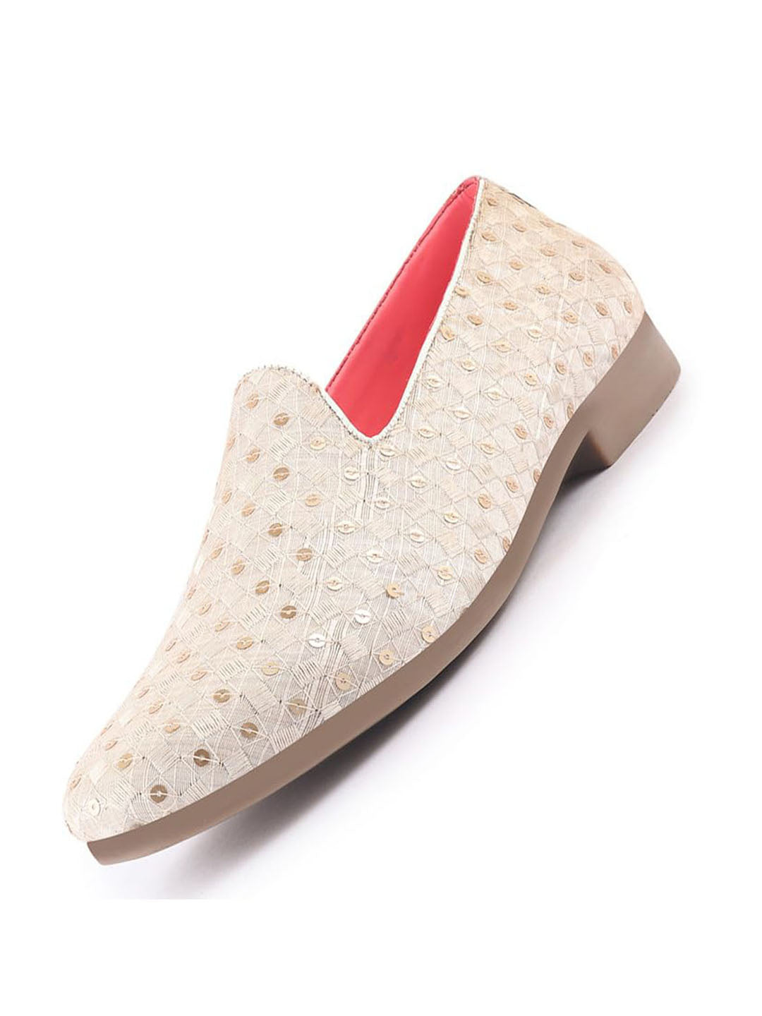 men white embroidered sequin ethnic slip-on juttis and mojaris with anti skid sole|traditional loafer sherwani shoes for wedding, reception, party, sangeet and festive outfits