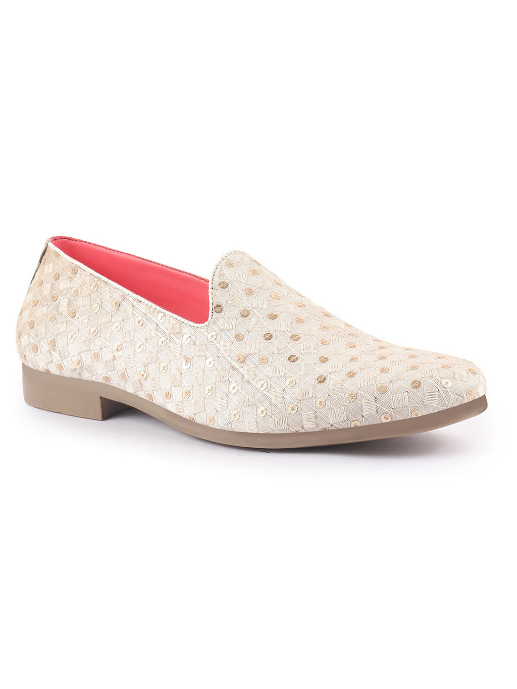 men white embroidered sequin ethnic slip-on juttis and mojaris with anti skid sole|traditional loafer sherwani shoes for wedding, reception, party, sangeet and festive outfits