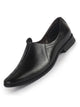 Men Black Laser Cut Ethnic Slip On Juttis and Mojaris for Wedding | Prom Slip-On Shoes with Soft Cushioned Insole | Traditional Kurtas Shoes | Flexible TPR Sole