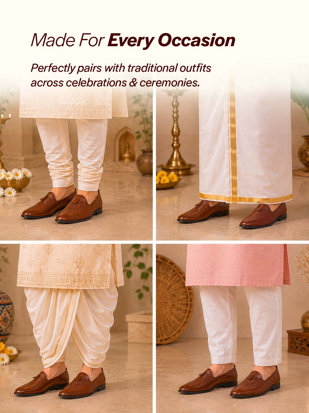 kurta pajama shoes for men