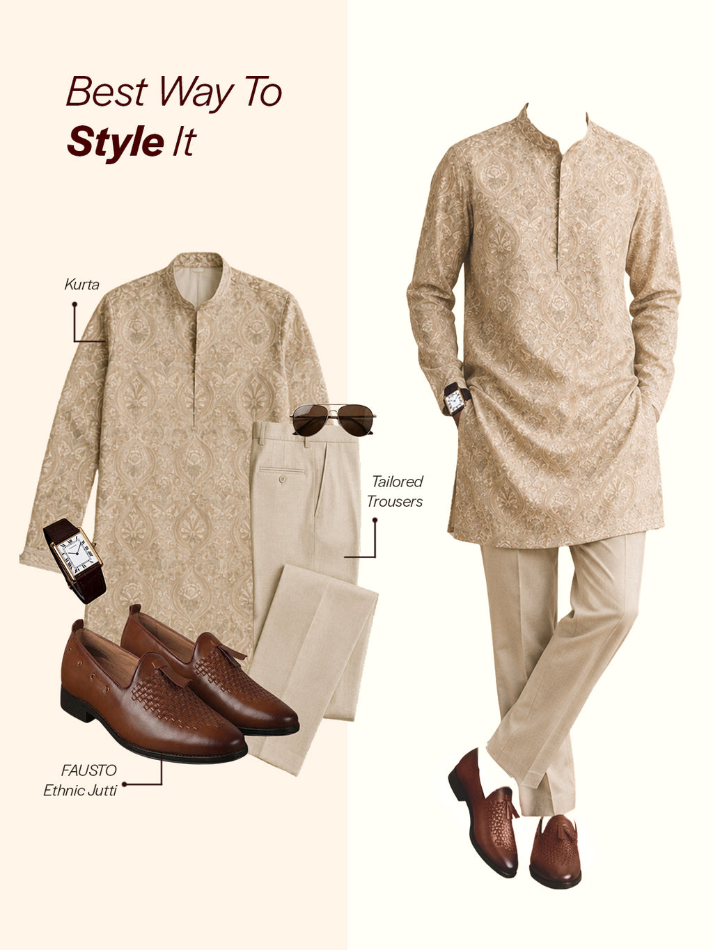kurta pajama shoes for men