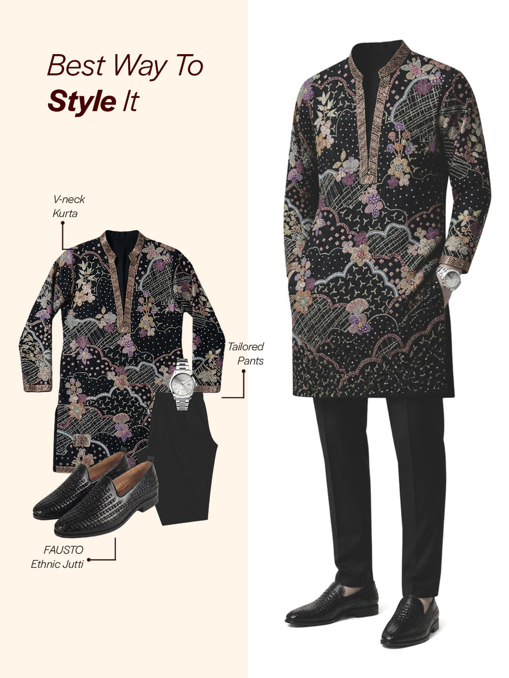kurta shoes for men