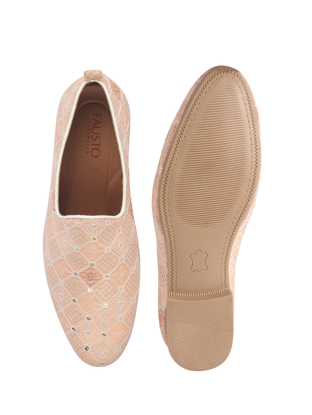 Men Pink Embroidery Sequin Fabric Upper Ethnic Party Juttis Mojaris for Kurta|Slip On Loafers for Indo-Western Events|Wedding Traditional Sherwani Anti Skid Slip Ons Shoe