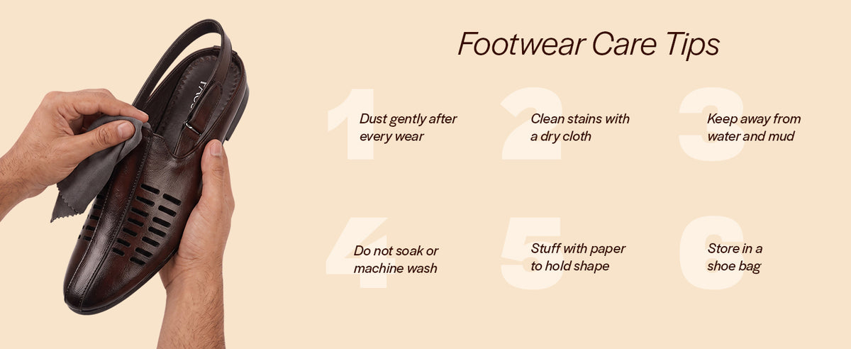 Men Tan Back Open Ethnic Hook and Loop Jutis and Mojaris|Classic Perforated Slip Ons for Wedding, Festive Kurta Set|Cushioned Insole Comfort