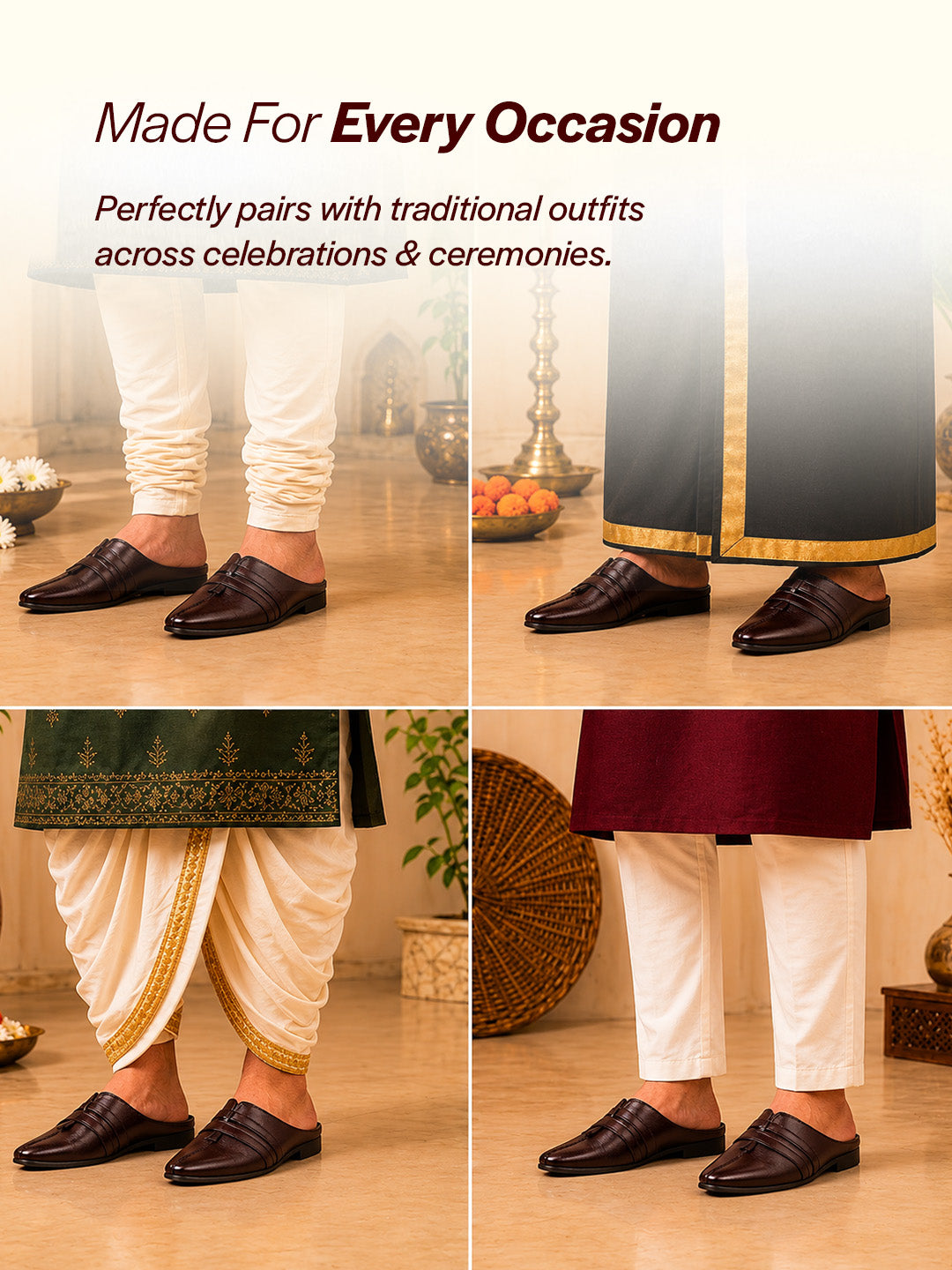 kurta pajama shoes for men