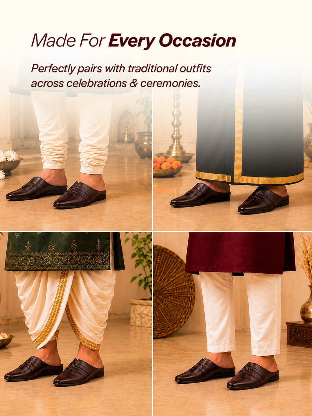 kurta pajama shoes for men