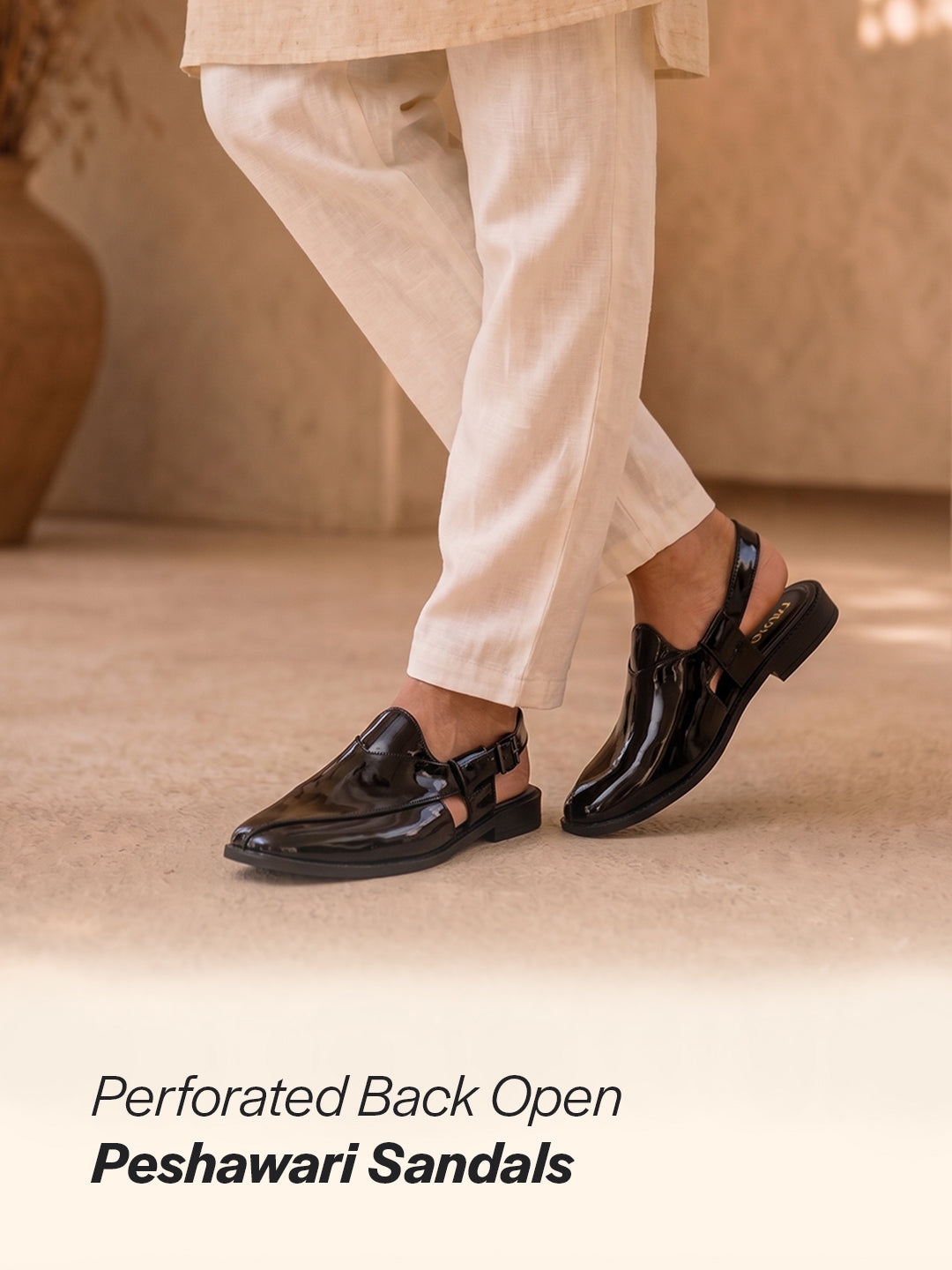 men patent leather sandals dressy