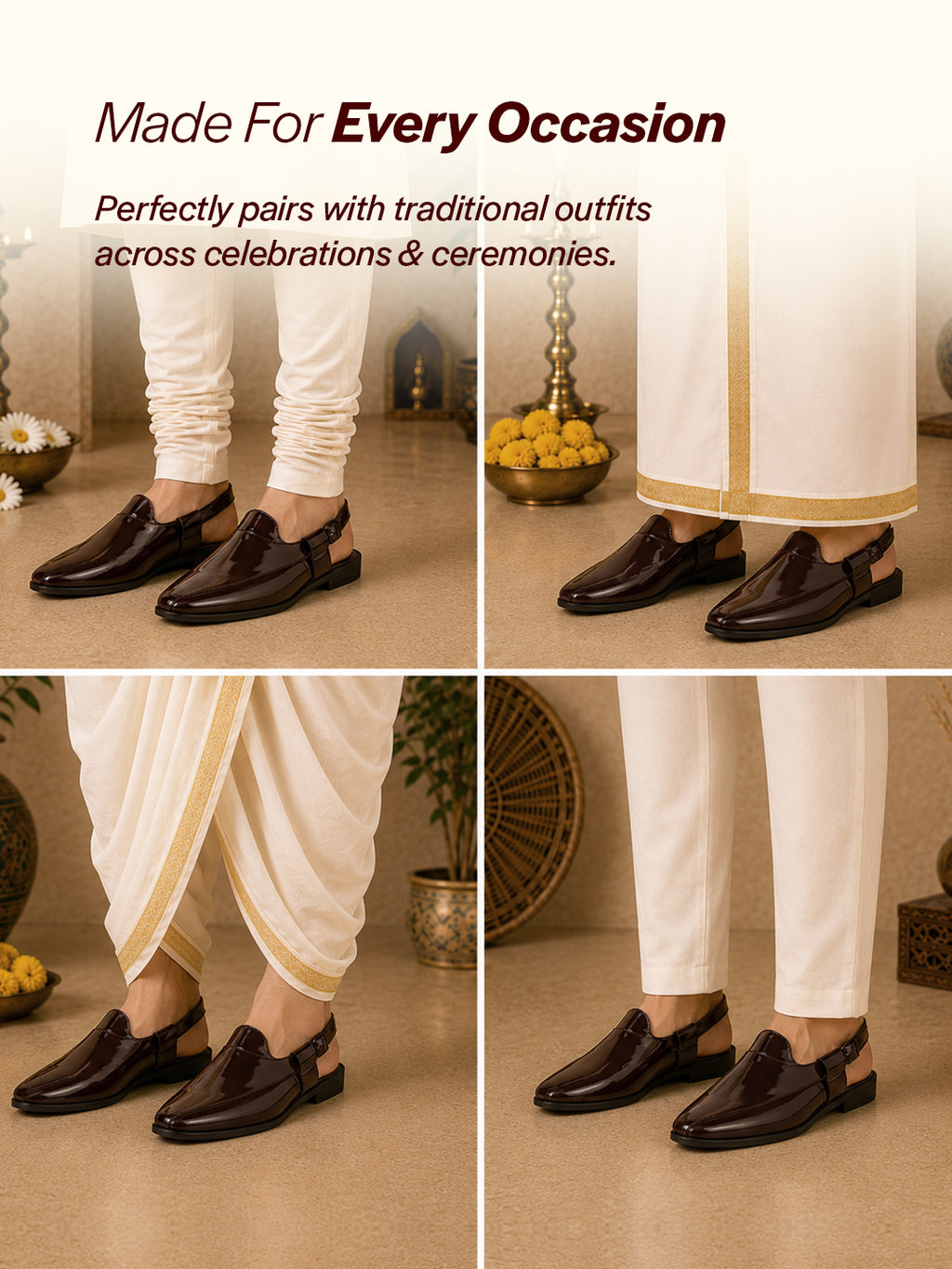 men party wear sandals leather