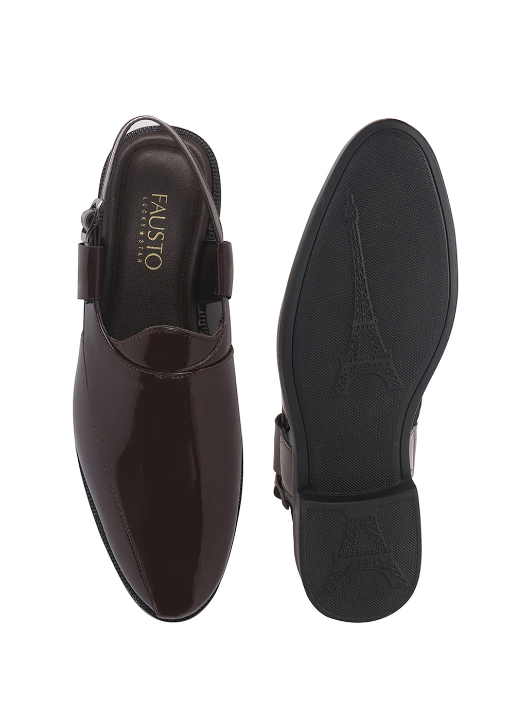 men formal open back sandals