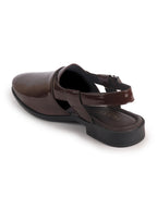 dark patent leather chappals