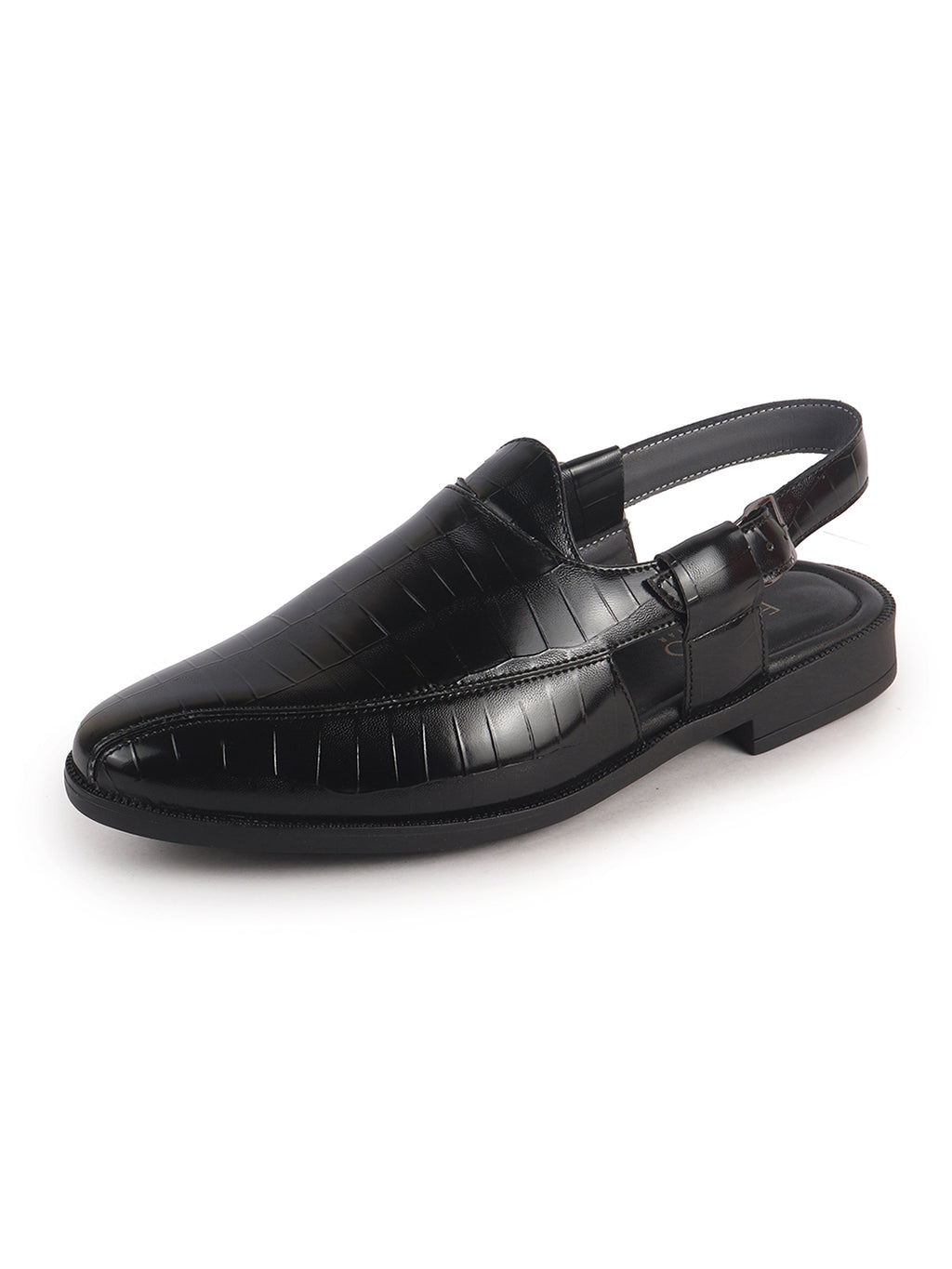 alligator texture sandals for men